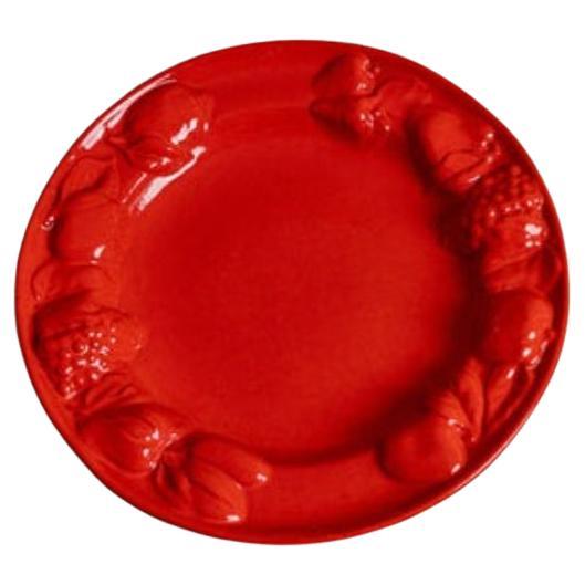 Vintage Ceramic Fruit Platter Mid Century Design Italy, 1980s