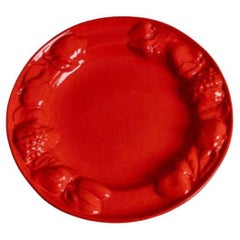 Piatto da frutta in ceramica vintage Mid Century Design Italia, anni 
80