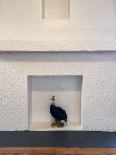 Vintage Ceramic Guinea Fowl/Hen from Italy