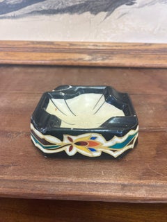 Vintage Ceramic Hand Painted Ashtray. Imported From Holland.