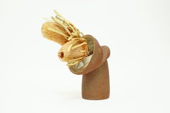 Vintage Ceramic Handcrafted Decorative Crumpled Vase