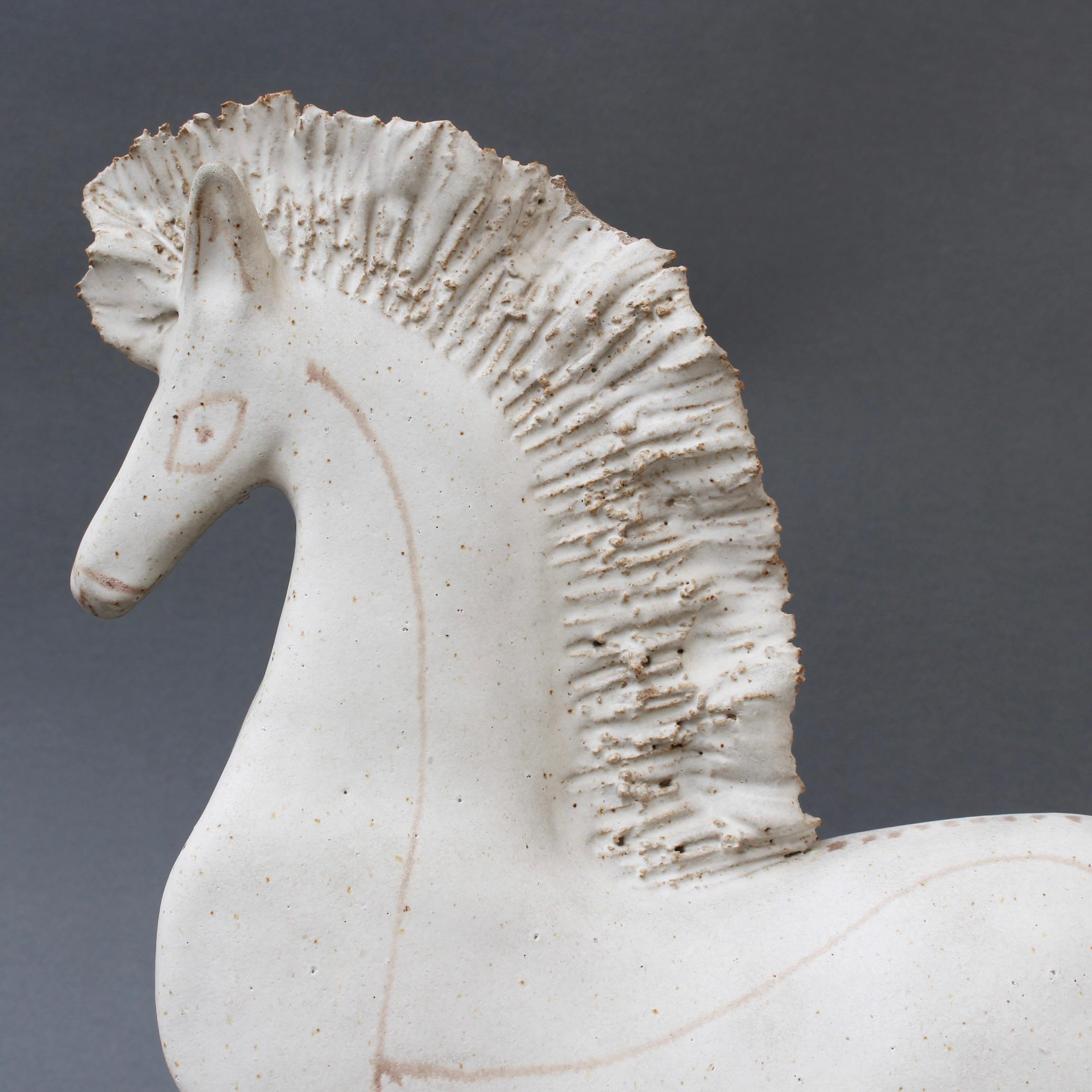 Vintage Ceramic Horse by Bruno Gambone (circa 1970s) - Large For Sale 8