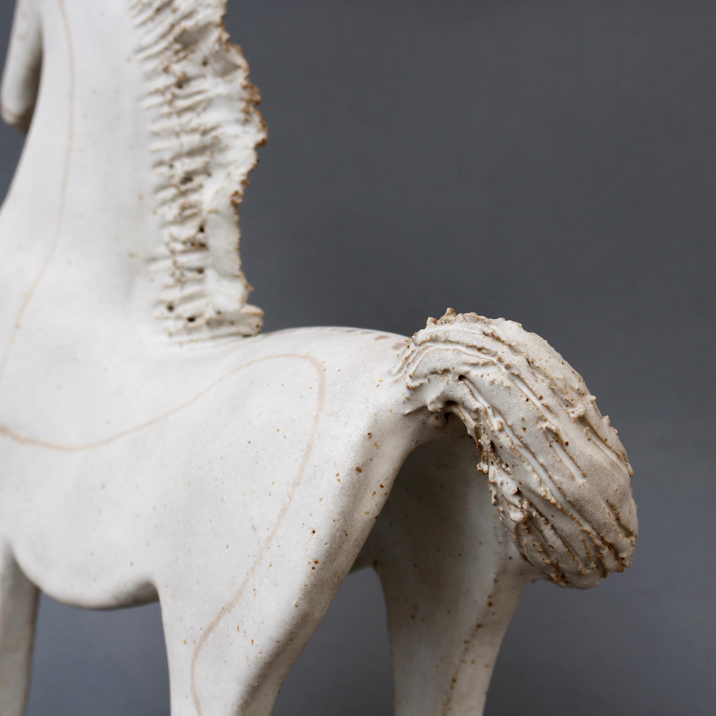 Vintage Ceramic Horse by Bruno Gambone (circa 1970s) - Large For Sale 9