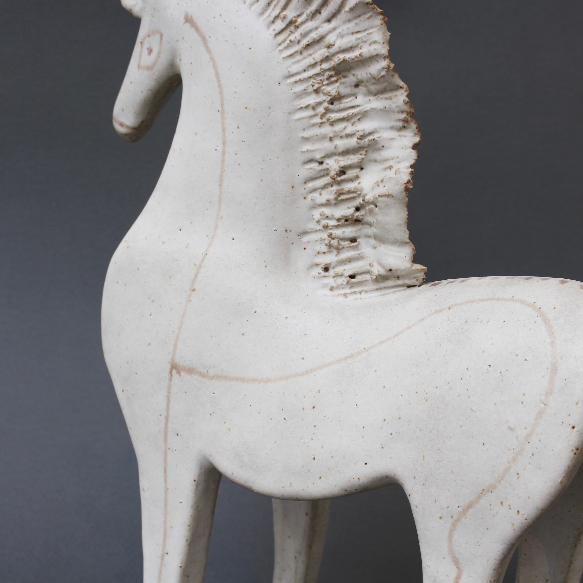Vintage Ceramic Horse by Bruno Gambone (circa 1970s) - Large For Sale 13