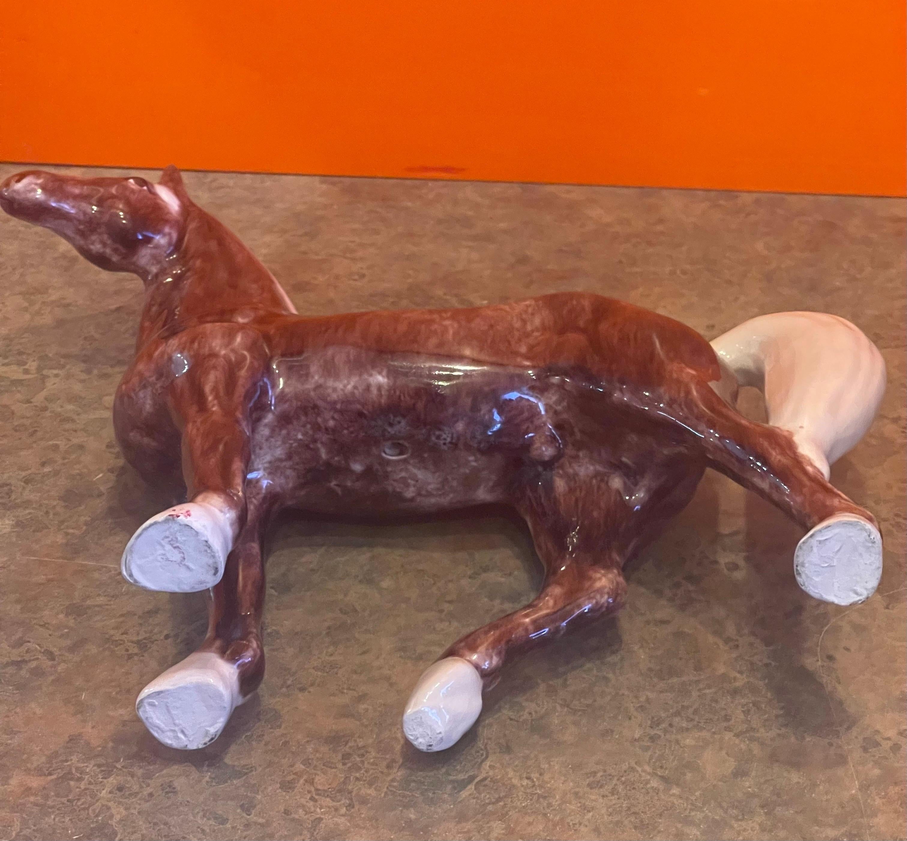 Vintage Ceramic Horse Sculpture by Dorothy Kindell For Sale 2