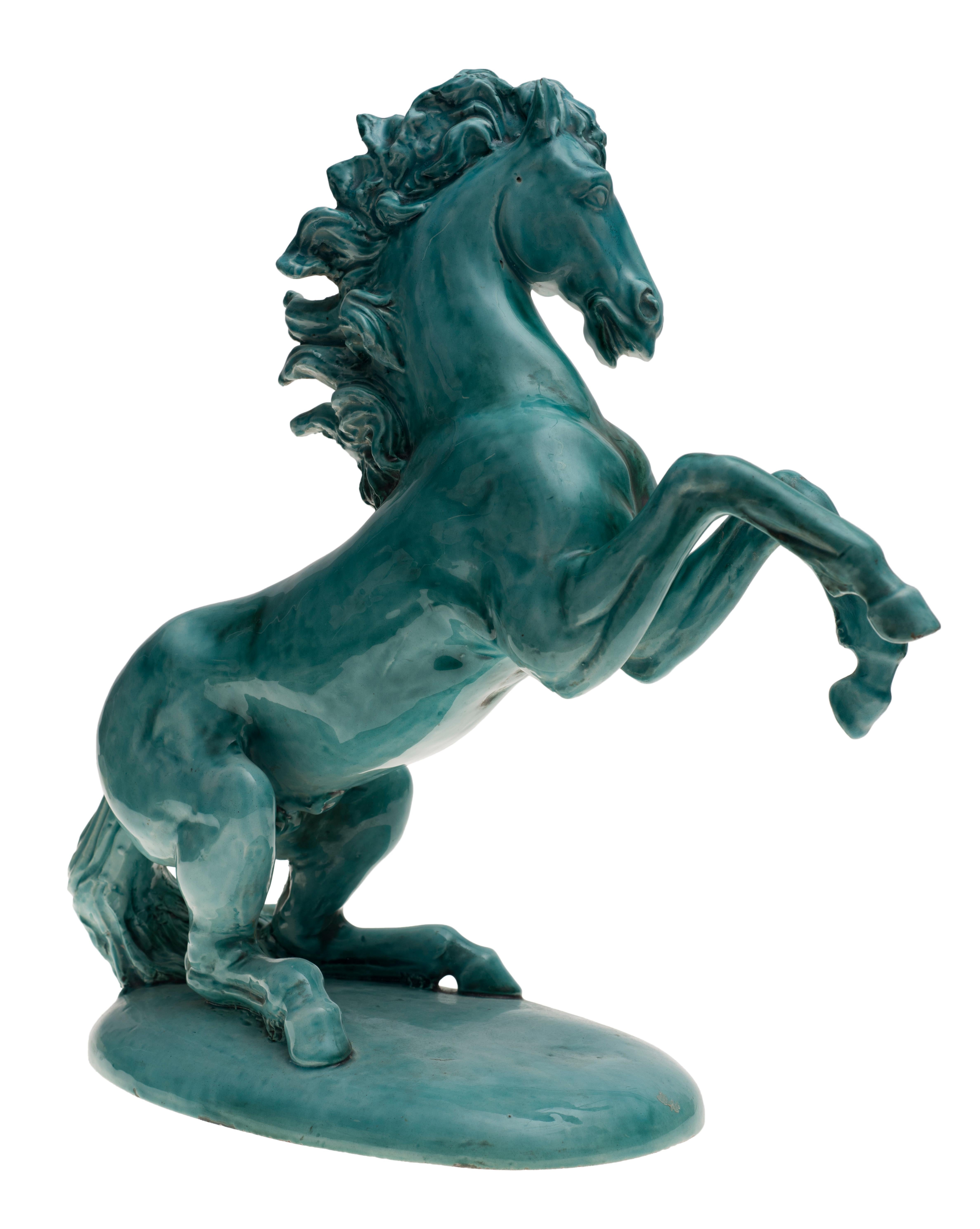 horse ceramic sculpture