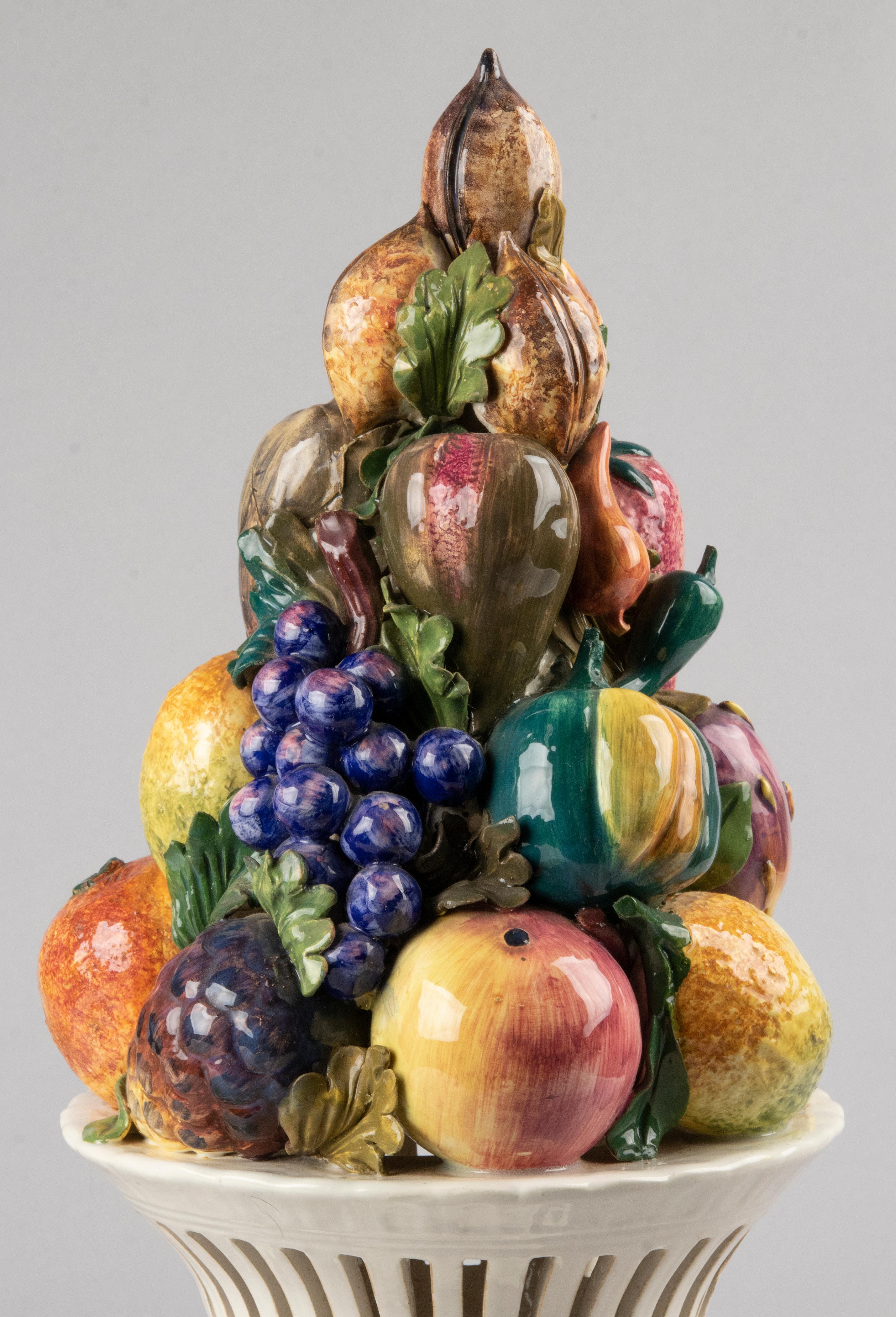 ceramic fruit vase