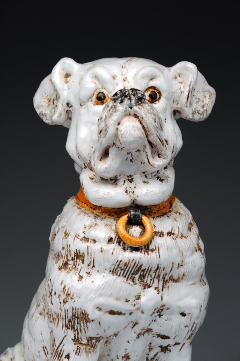 Vintage Ceramic Italian Dog Sculpture at 1stDibs