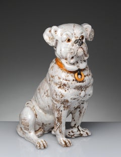 Vintage Ceramic Italian Dog Sculpture