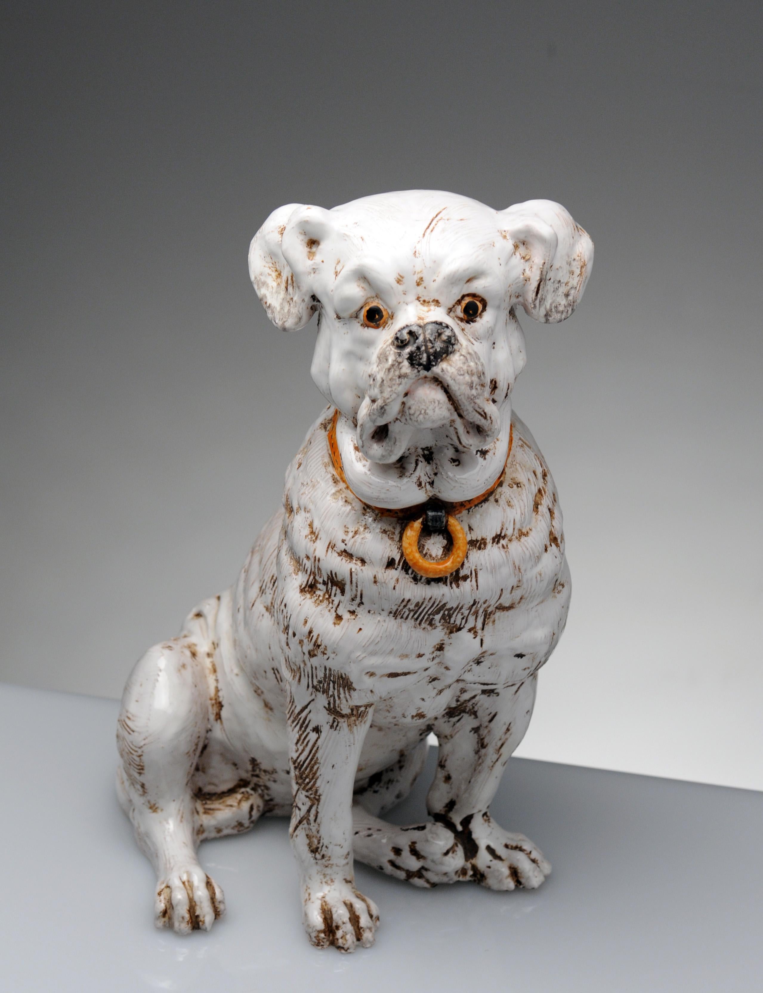 Vintage Ceramic Italian Dog Sculpture In Good Condition In Washington, DC