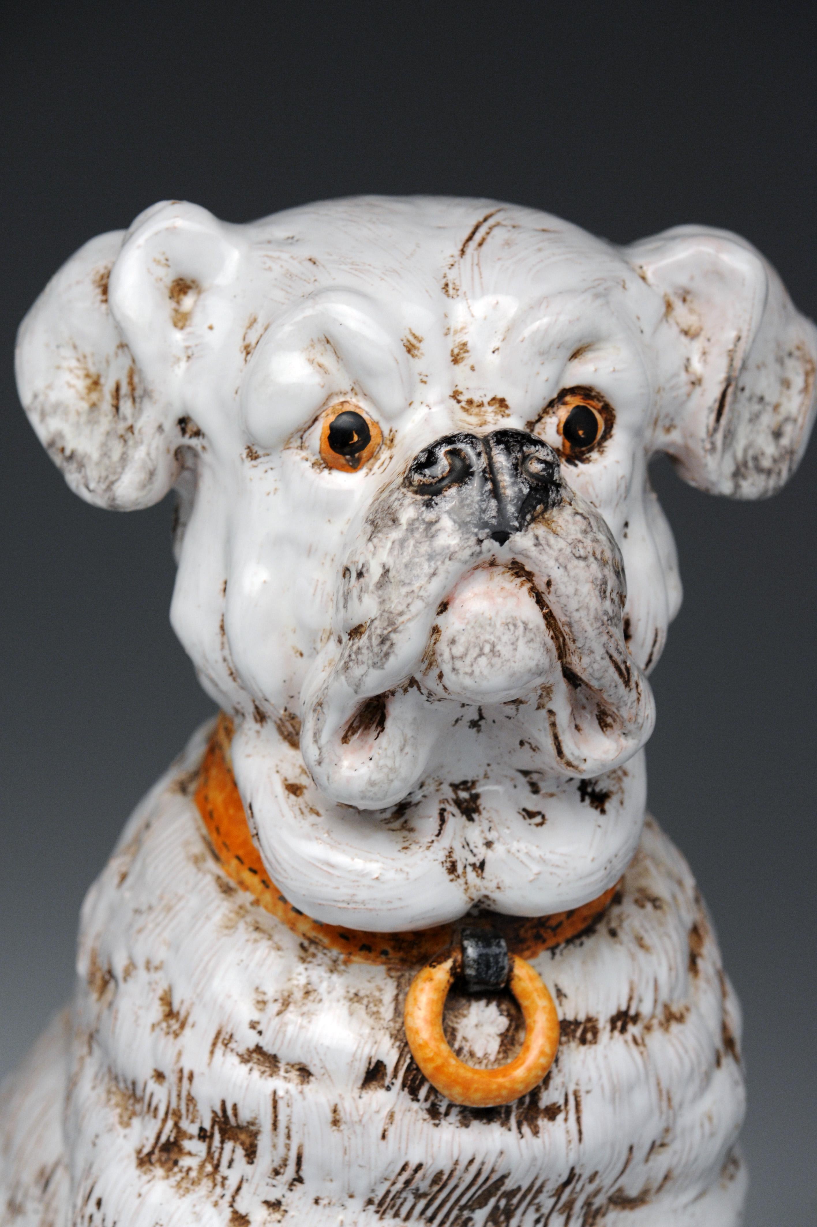 Mid-20th Century Vintage Ceramic Italian Dog Sculpture