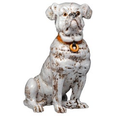 Vintage Ceramic Italian Dog Sculpture
