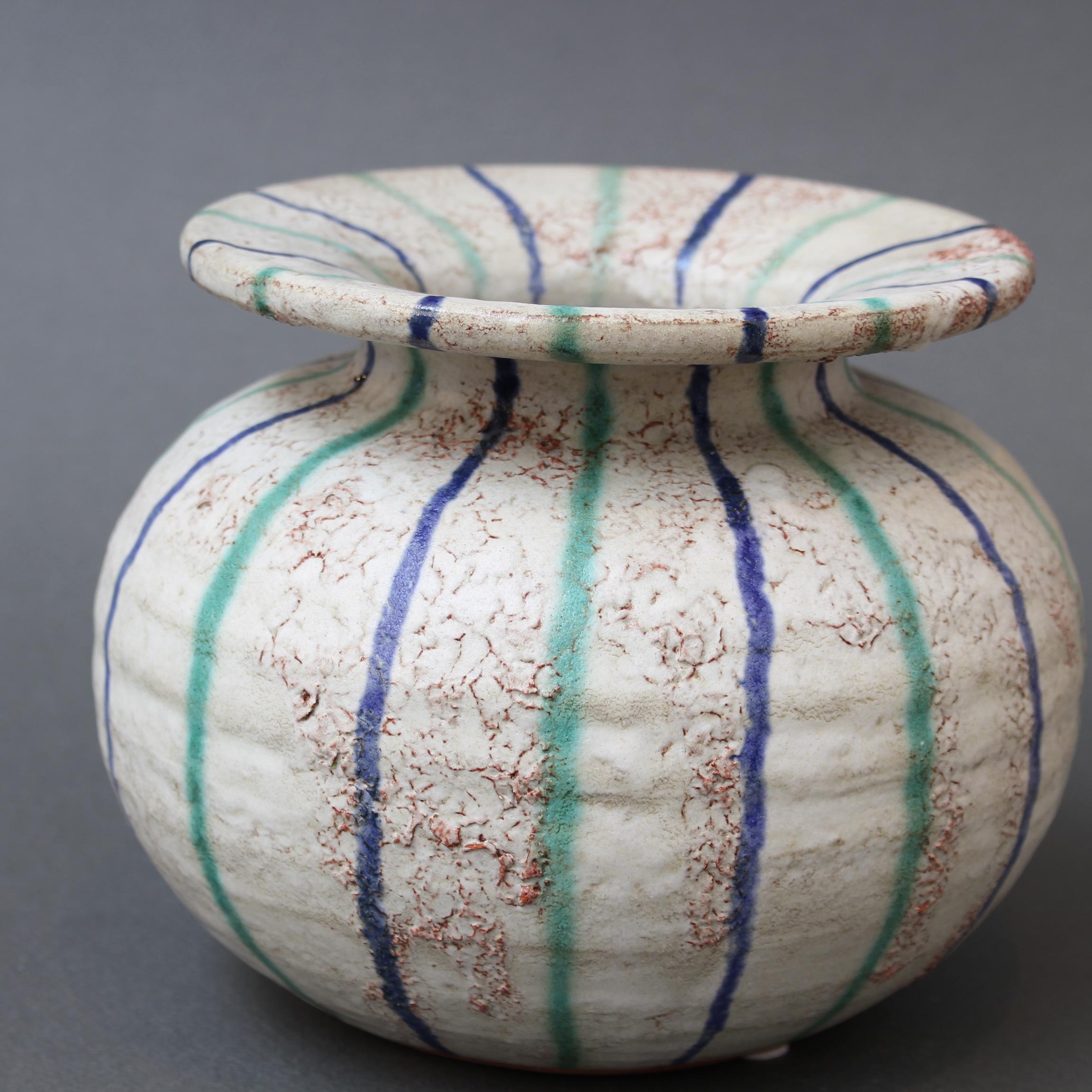 Vase italien vintage en céramique attribué à Aldo Londi pour Bitossi (circa 1960) en vente 3