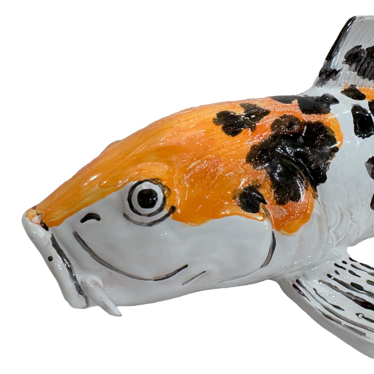 Keramik- Koi-Fisch aus Keramik im Zustand „Gut“ im Angebot in New York, NY