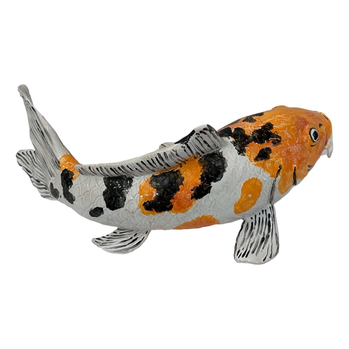 Keramik- Koi-Fisch aus Keramik im Angebot 1