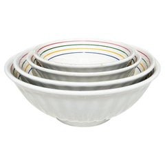 Ciotole da portata in ceramica vintage La Primula - Set di 4 ciotole anni '70 - Italia