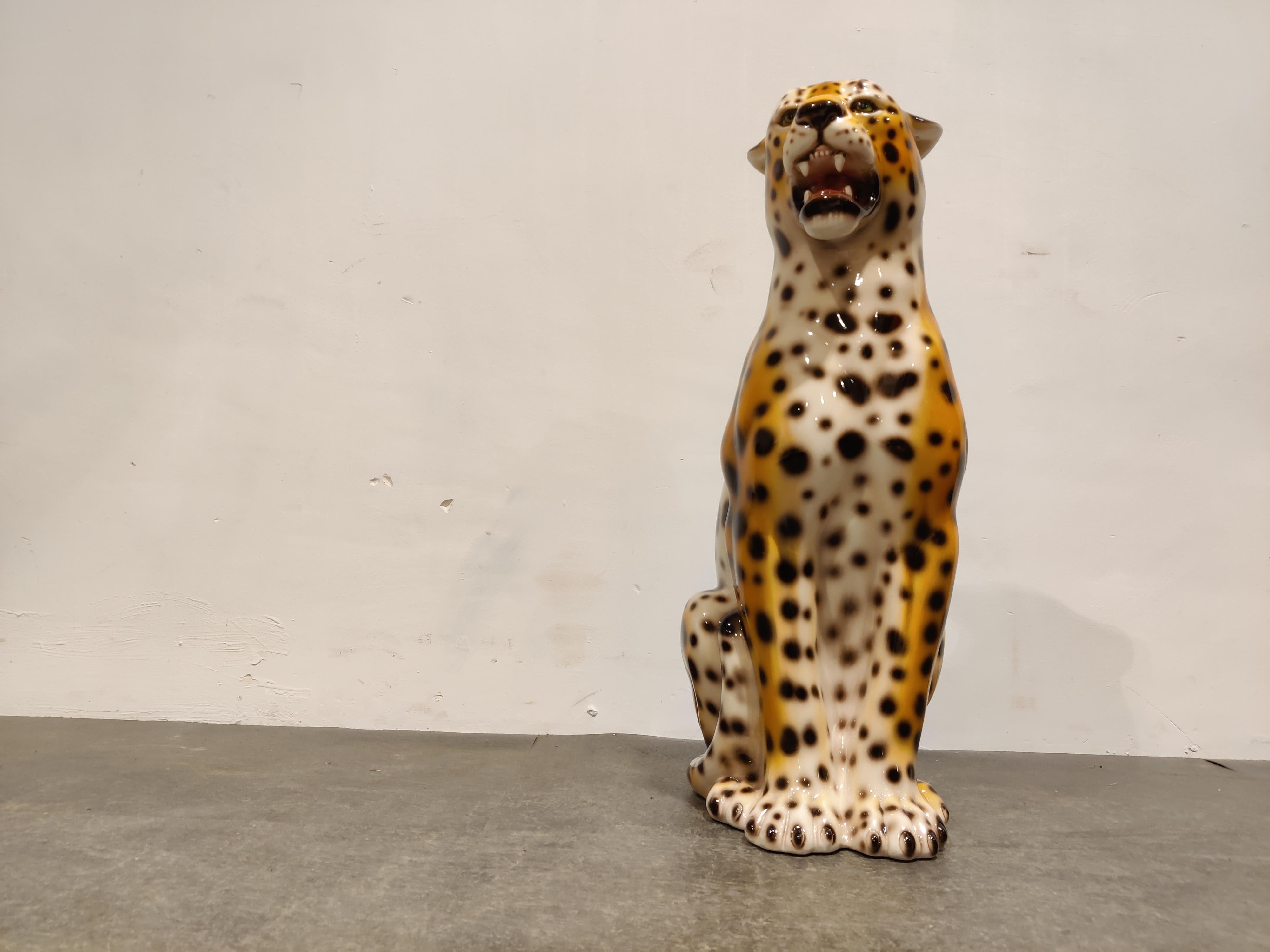 Vintage Ceramic Leopard, 1970s 1