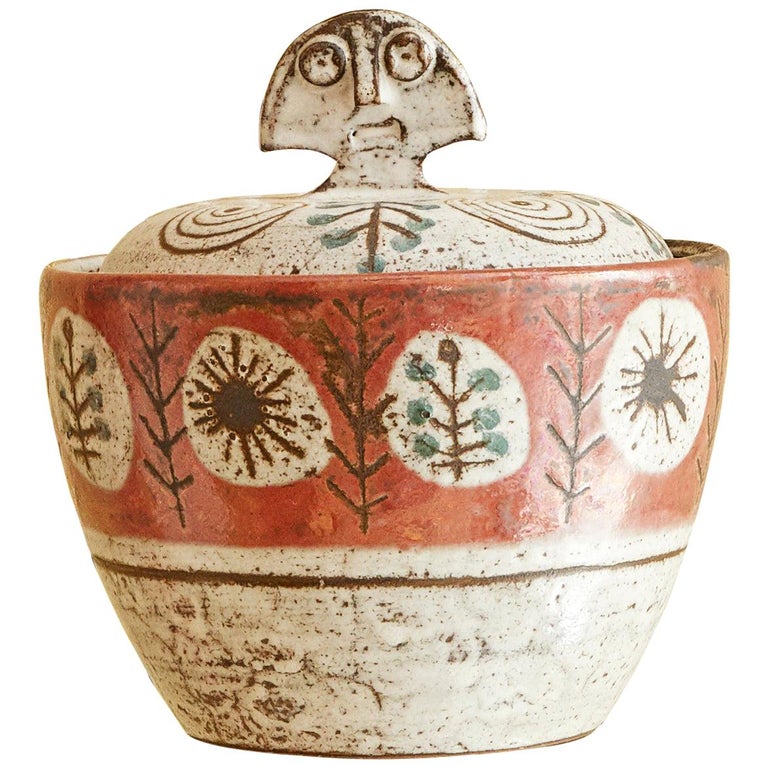 Ceramic Jars With Lids 32 For Sale On 1stdibs