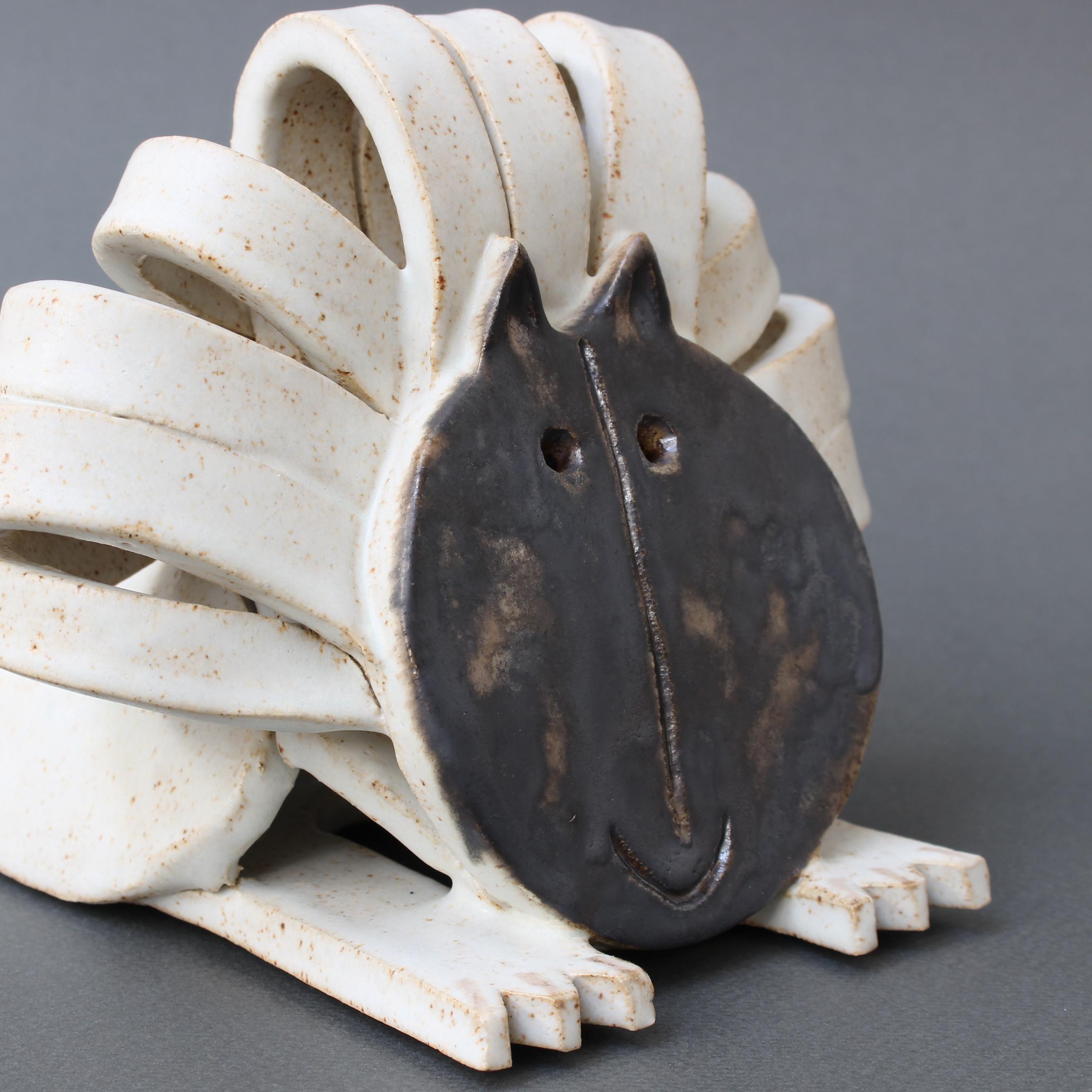 Scultura di leone in ceramica d'epoca di Bruno Gambone, circa anni '90 in vendita 7