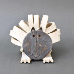 Vintage Ceramic Lion Sculpture by Bruno Gambone 'circa 1990s'