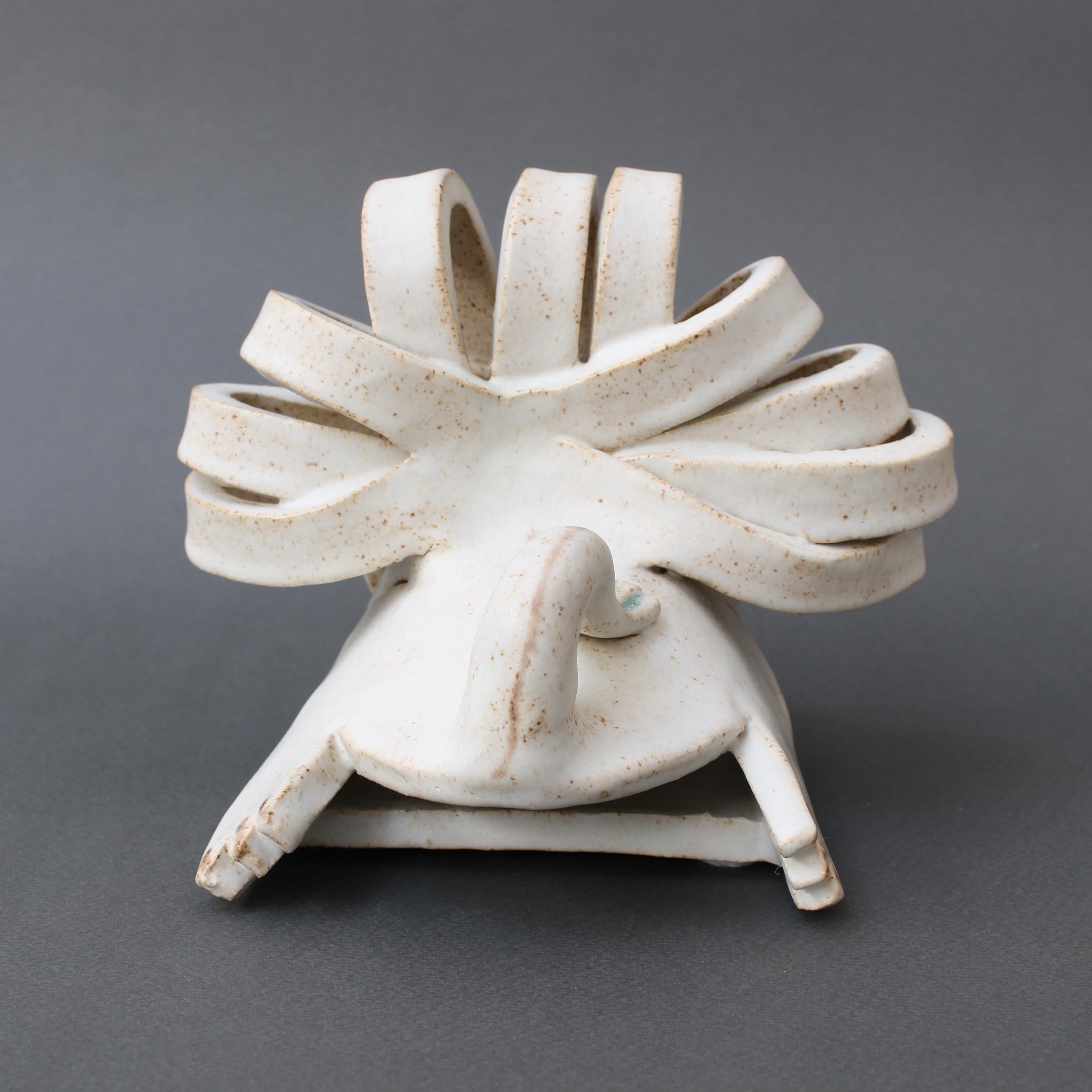 Scultura di leone in ceramica d'epoca di Bruno Gambone, circa anni '90 in vendita 1