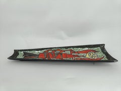 Decoración mural vintage de cerámica de langosta, años 60