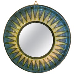 Vintage Ceramic Mirror