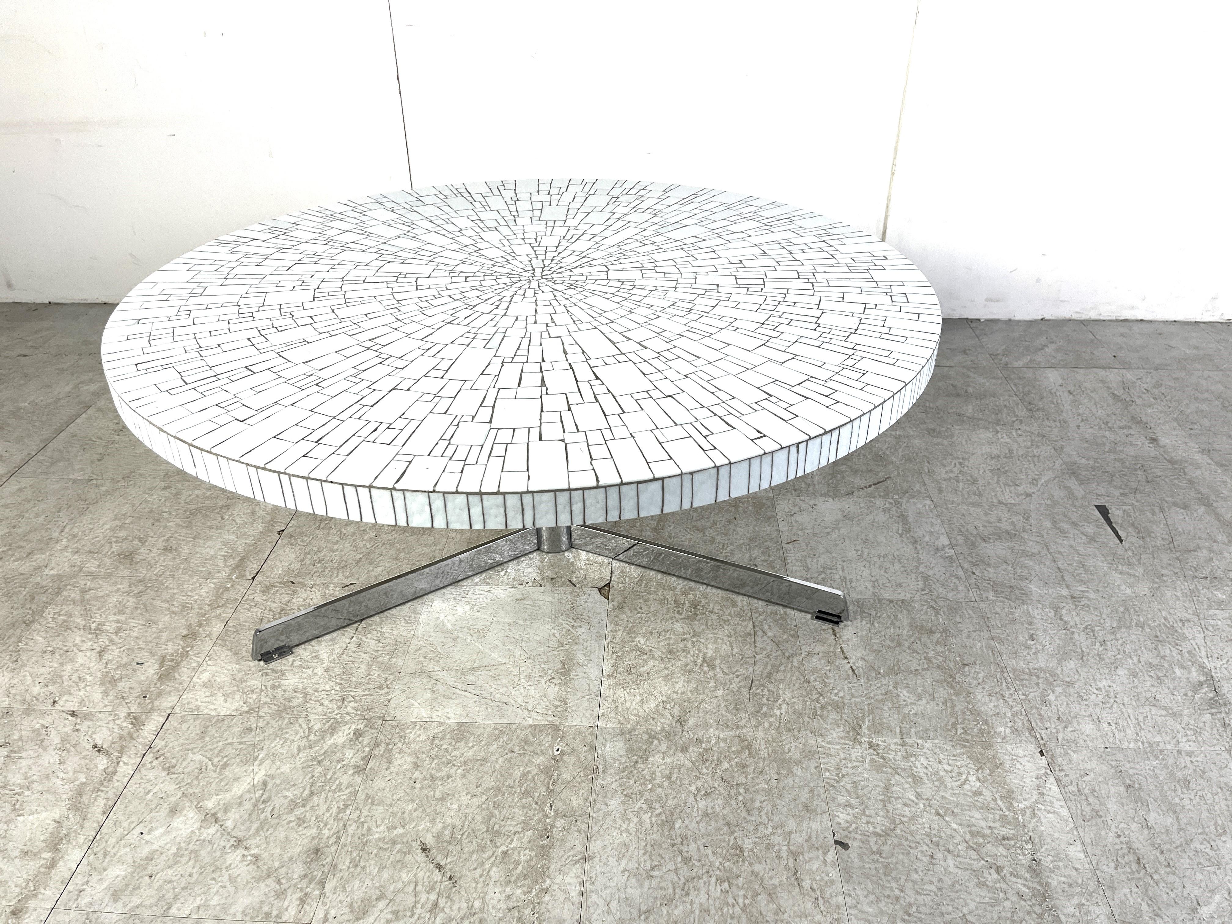 Vintage ceramic mosaic coffee table by Heins Lilienthal, 1960s For Sale 3