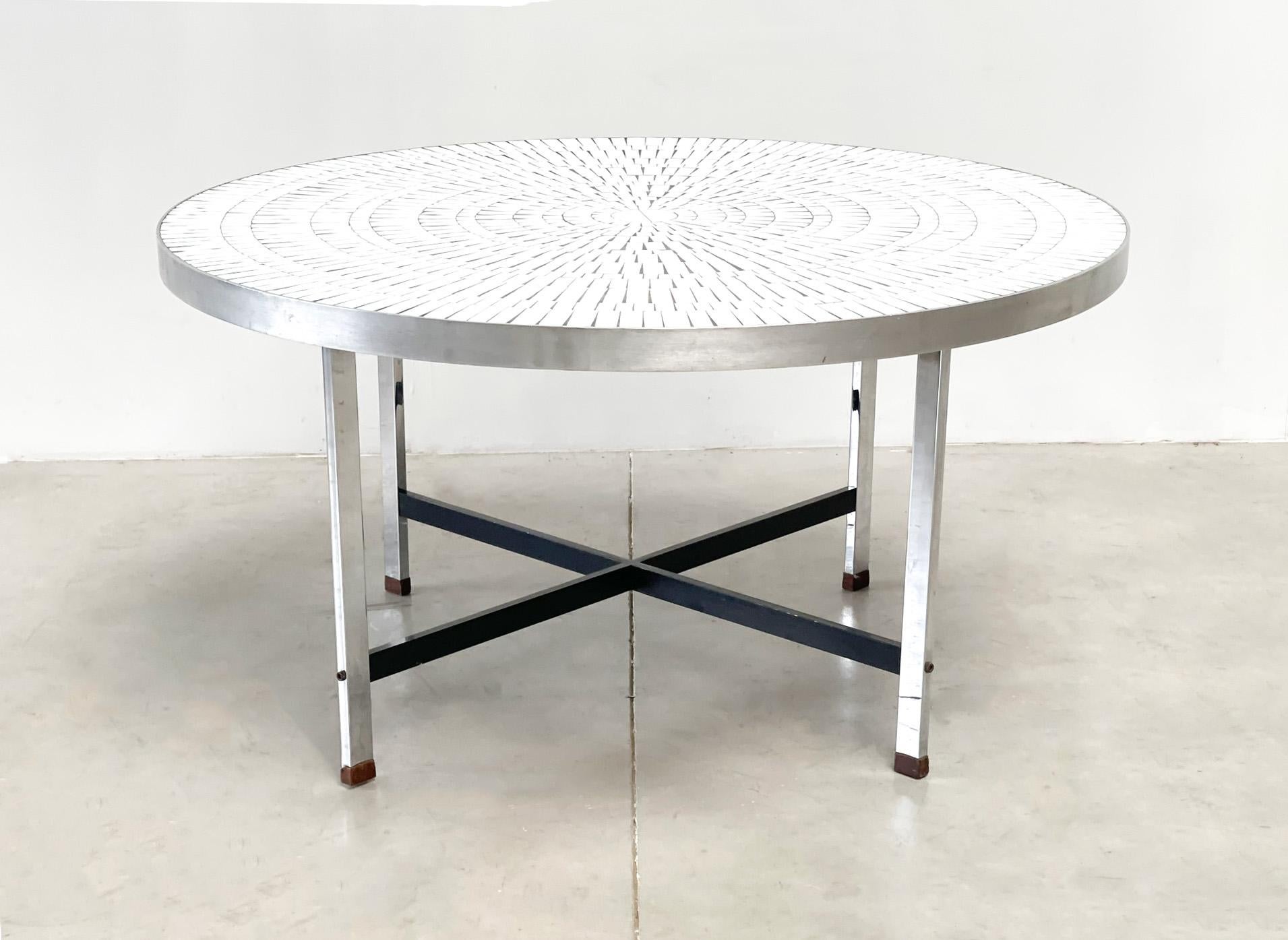 Vintage ceramic mosaic coffee table by Heins Lilienthal, 1960s For Sale 4