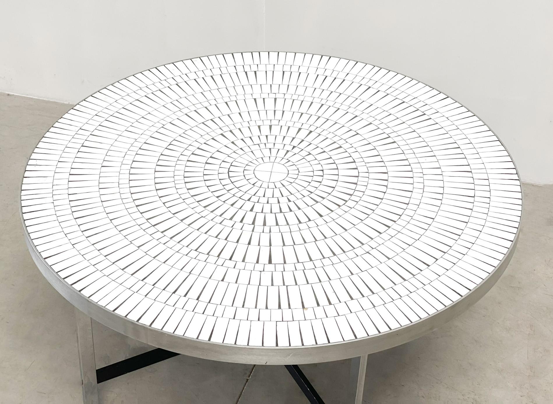 Vintage ceramic mosaic coffee table by Heins Lilienthal, 1960s For Sale 7