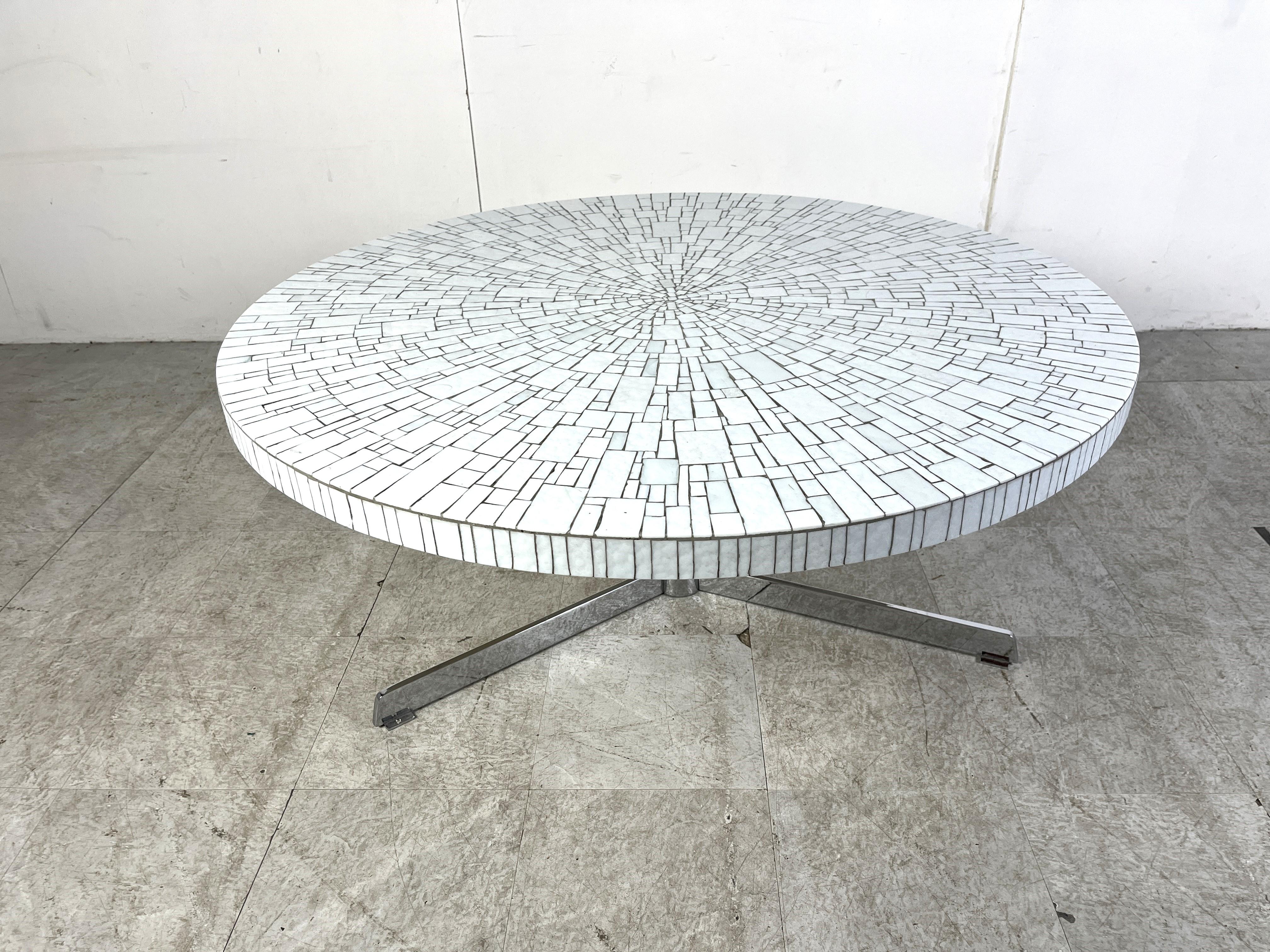 Mid-20th Century Vintage ceramic mosaic coffee table by Heins Lilienthal, 1960s For Sale