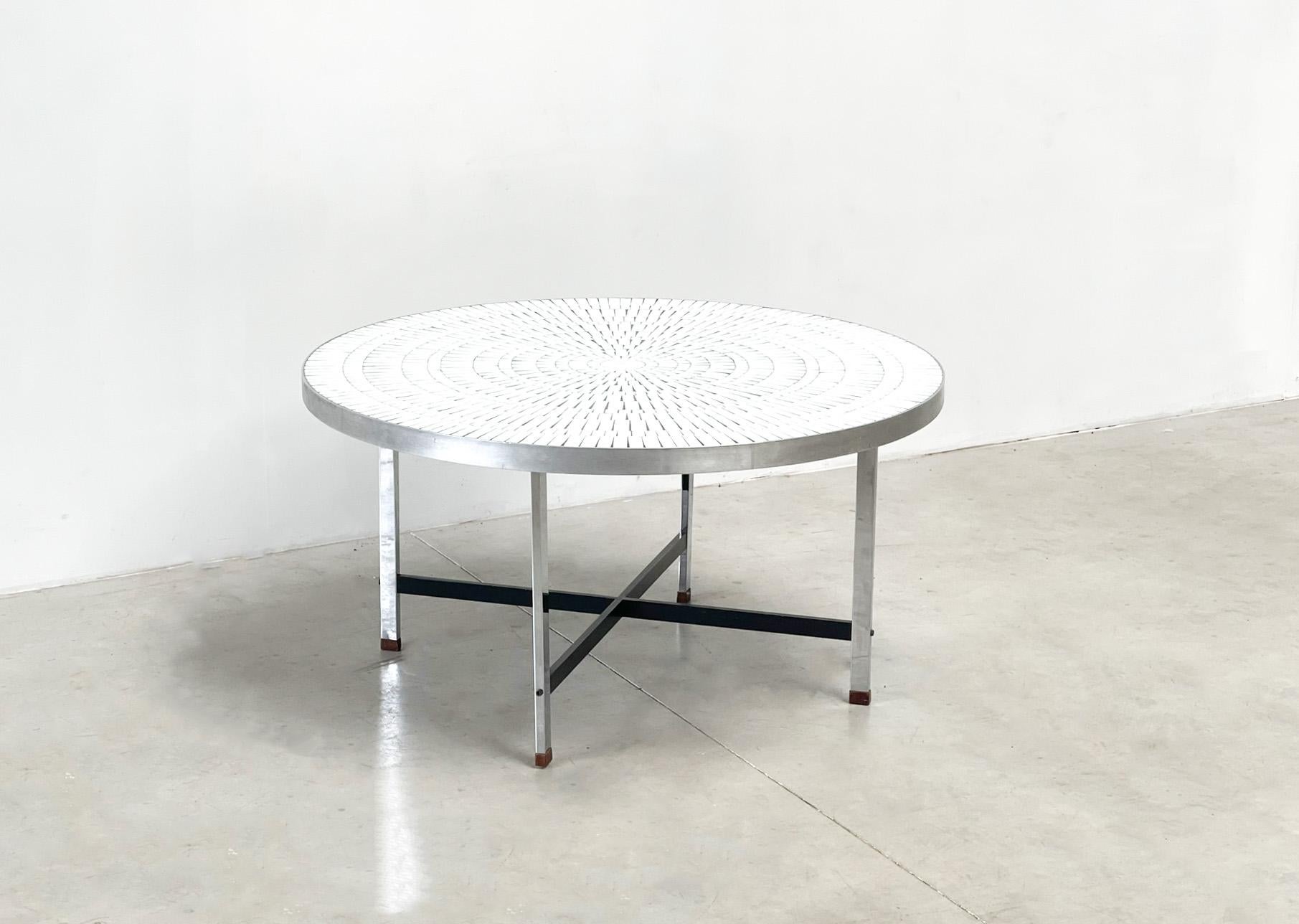 Vintage ceramic mosaic coffee table by Heins Lilienthal, 1960s For Sale 1