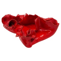 Vintage Ceramic Object Holder in the Style of Fausto Melotti
