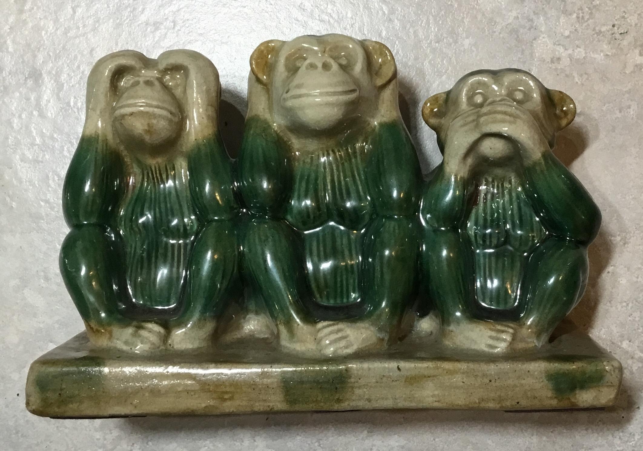 Vintage Ceramic of the Three Monkey 4