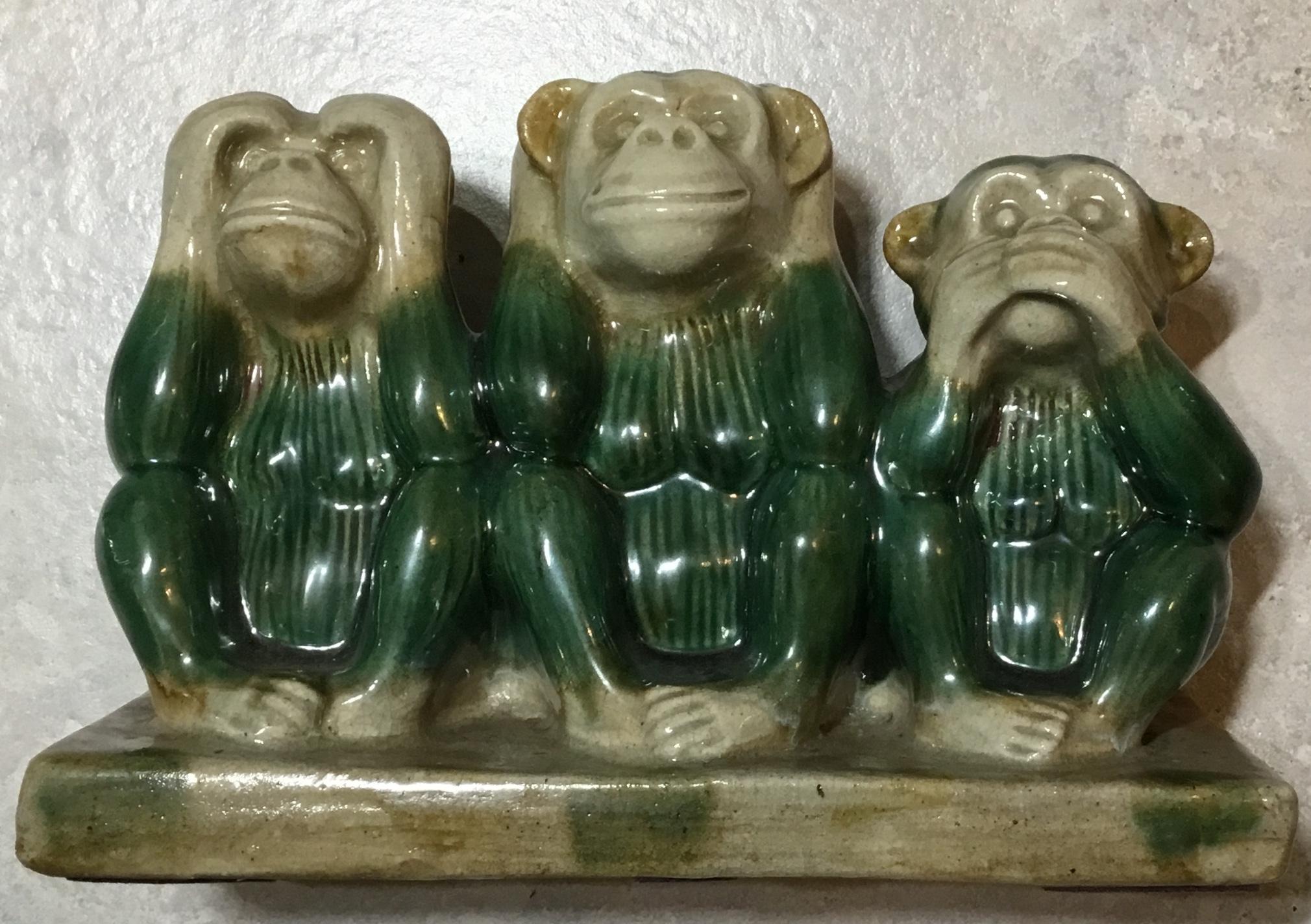 Vintage Ceramic of the Three Monkey 5