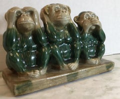 Vintage Ceramic of the Three Monkey
