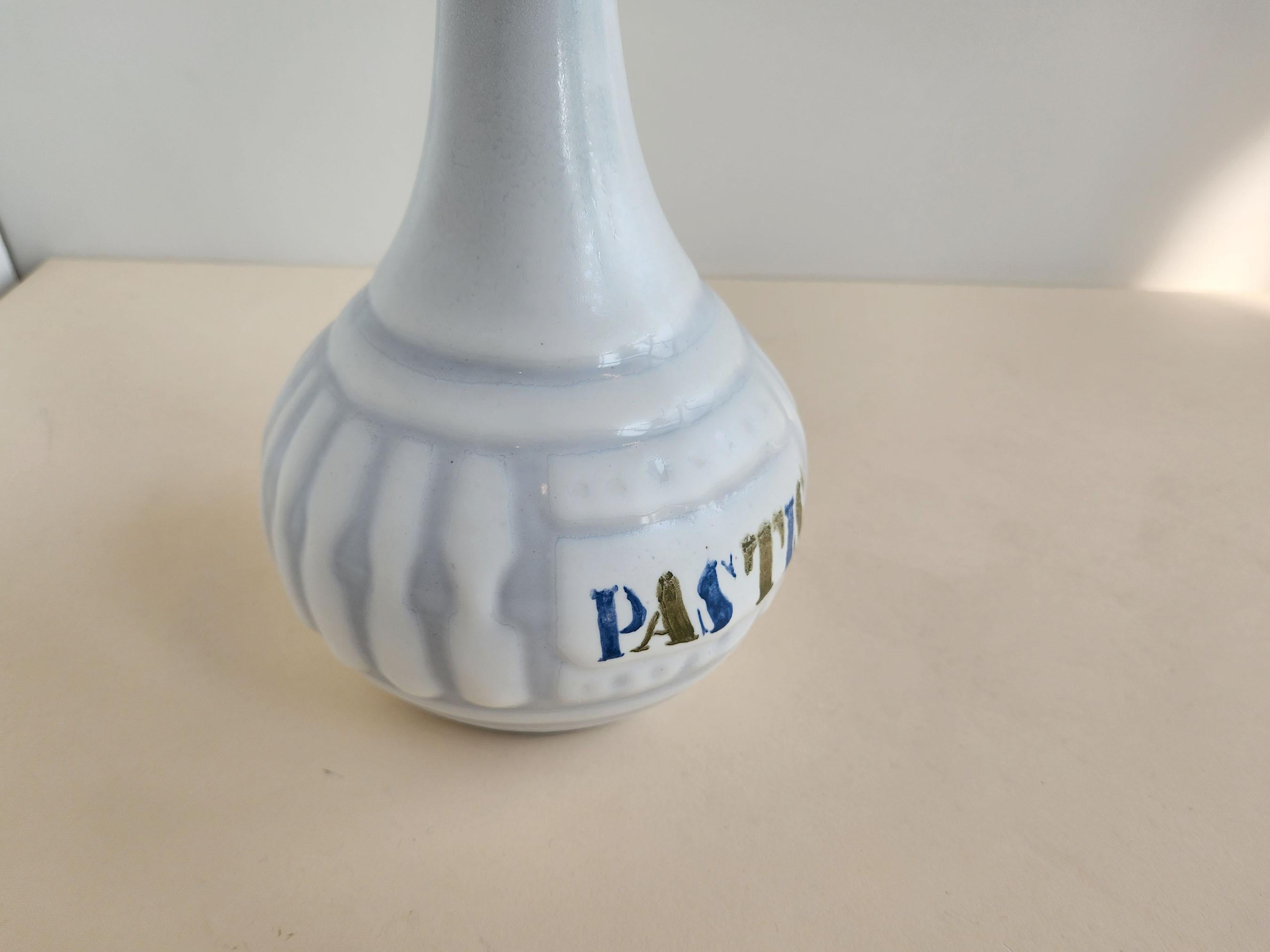 French Roger Capron - Vintage Ceramic Pastis Decanter with Long Neck For Sale