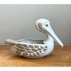 Vintage Ceramic Pelican Bowl