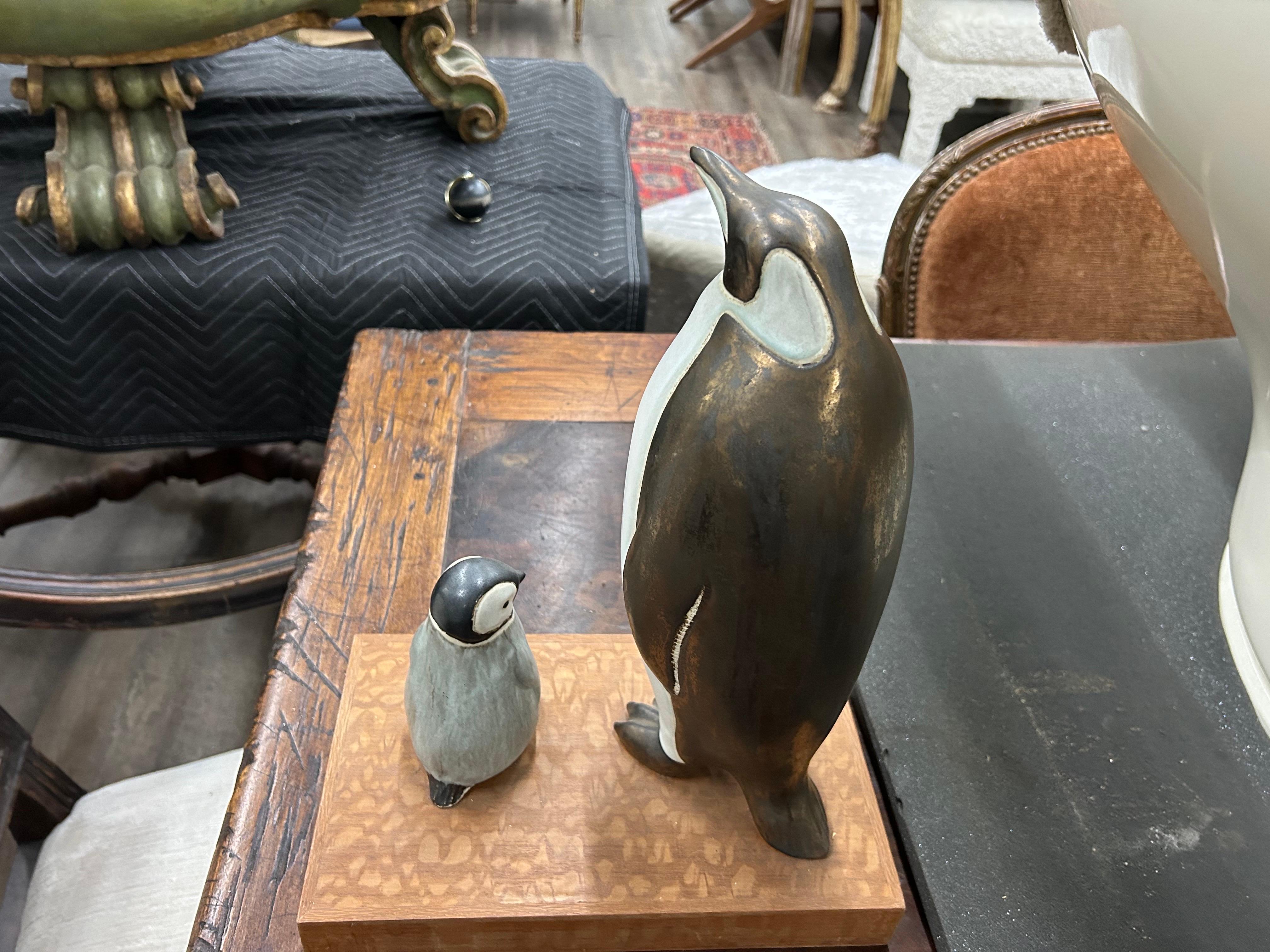 Escultura pingüino de cerámica vintage en venta 1
