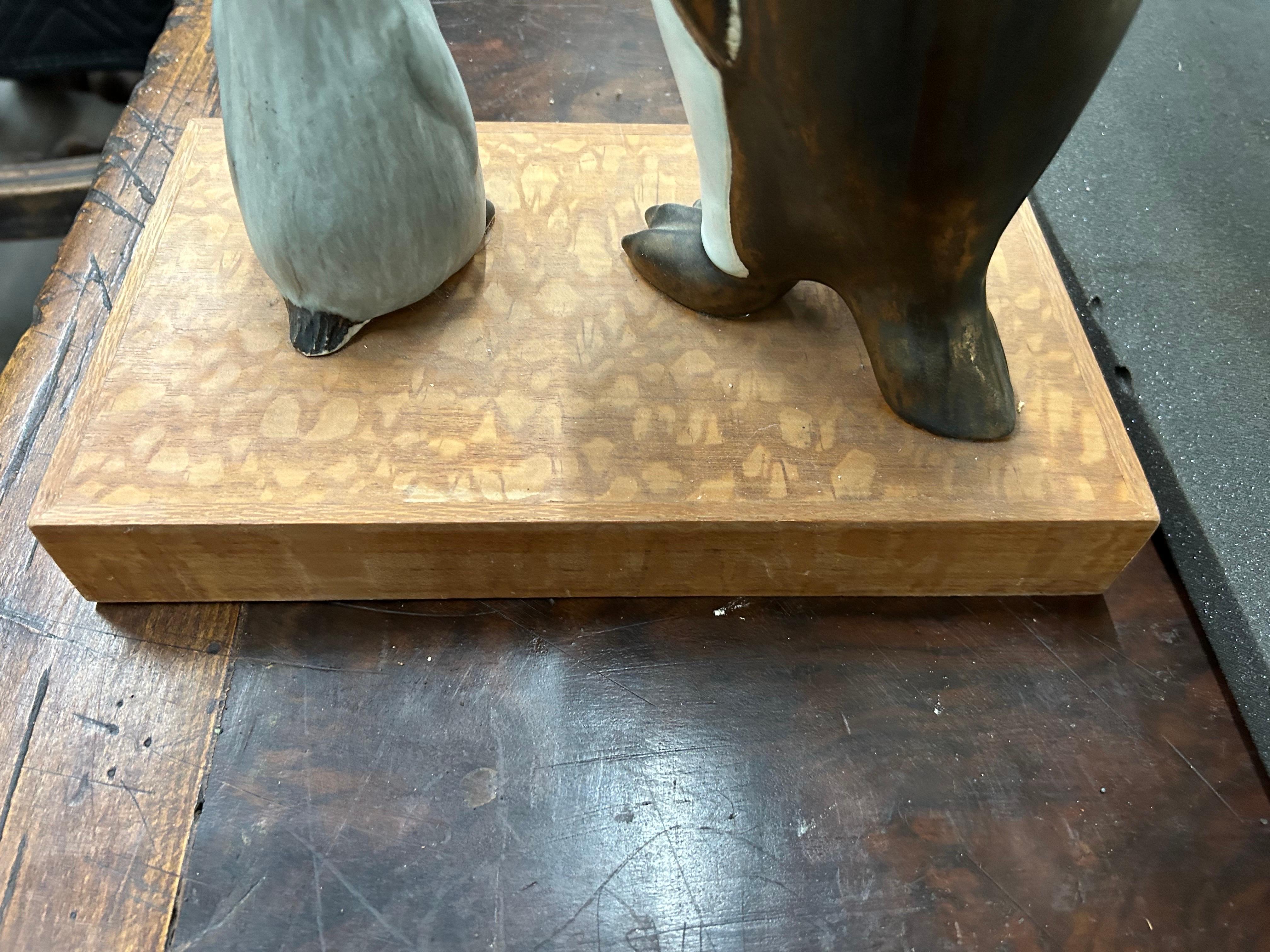Escultura pingüino de cerámica vintage en venta 2