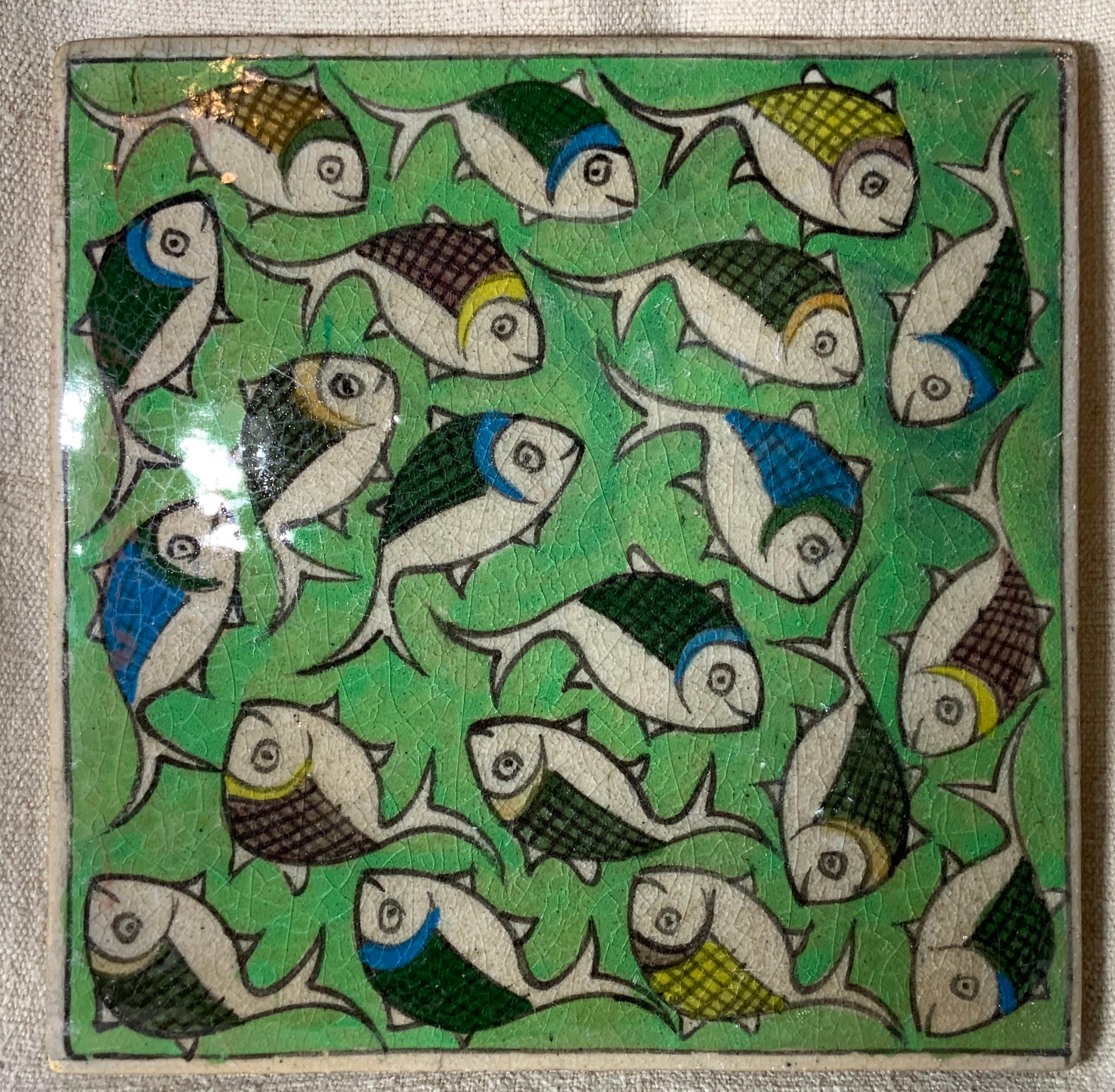 Vintage Ceramic Persian Tile 8