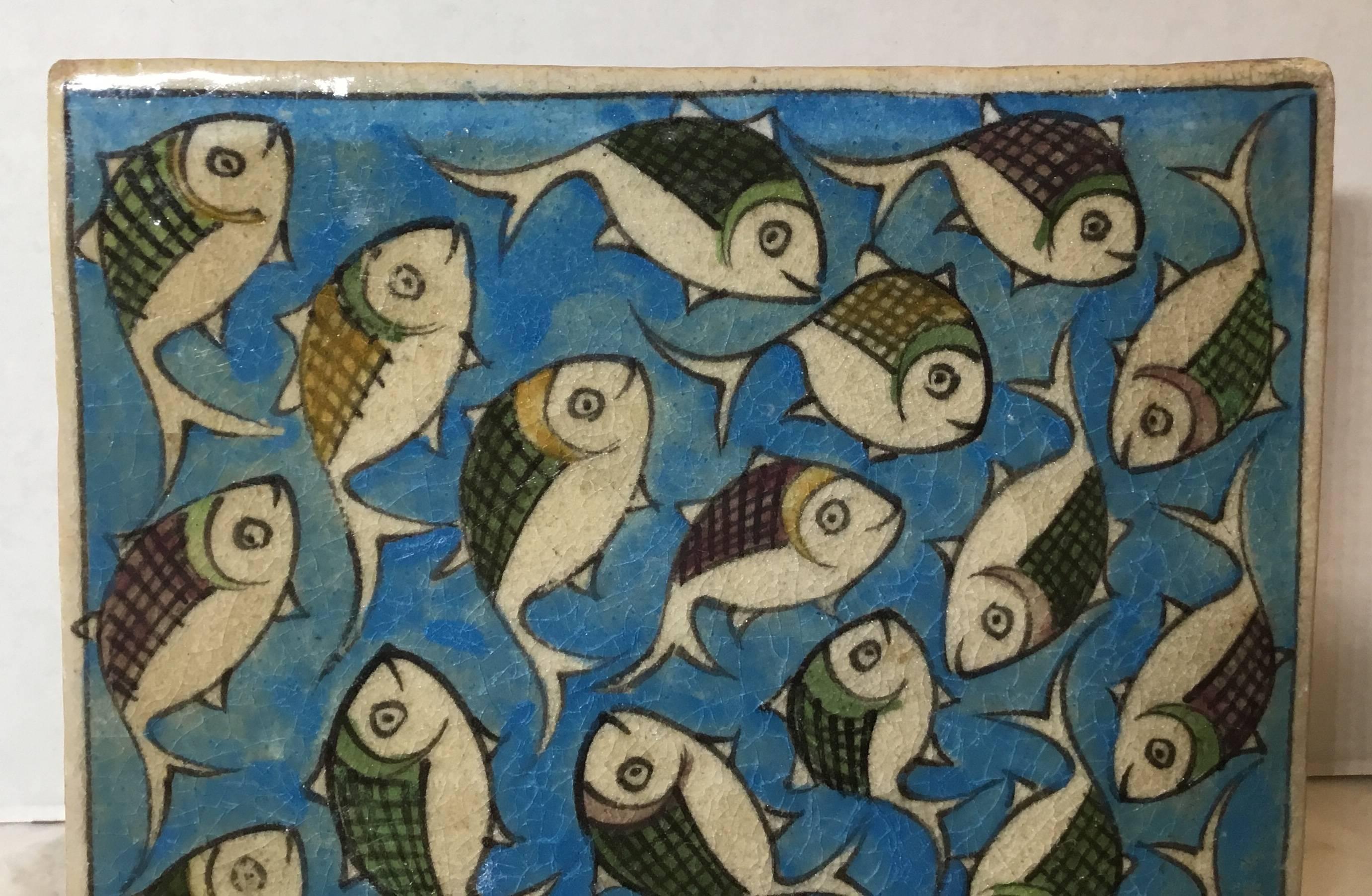 Iron Vintage Ceramic Persian Tile