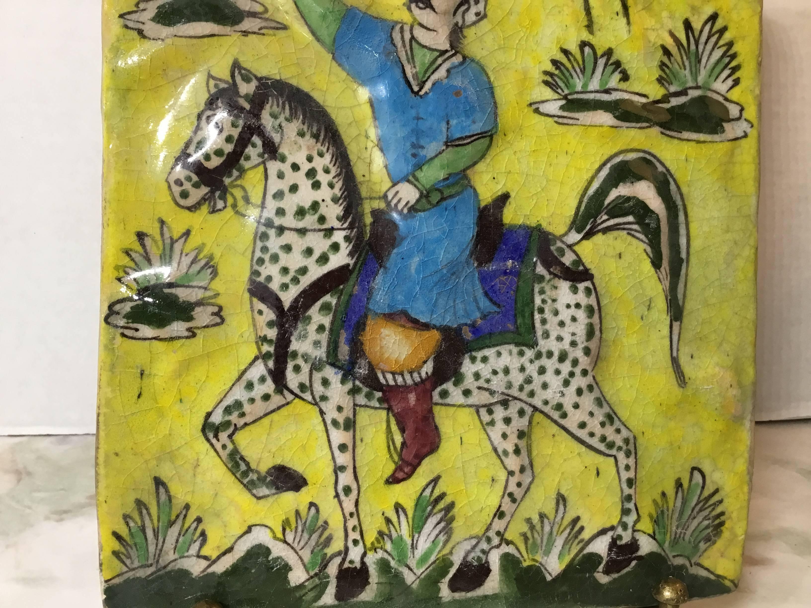 Vintage Ceramic Persian Tile 1