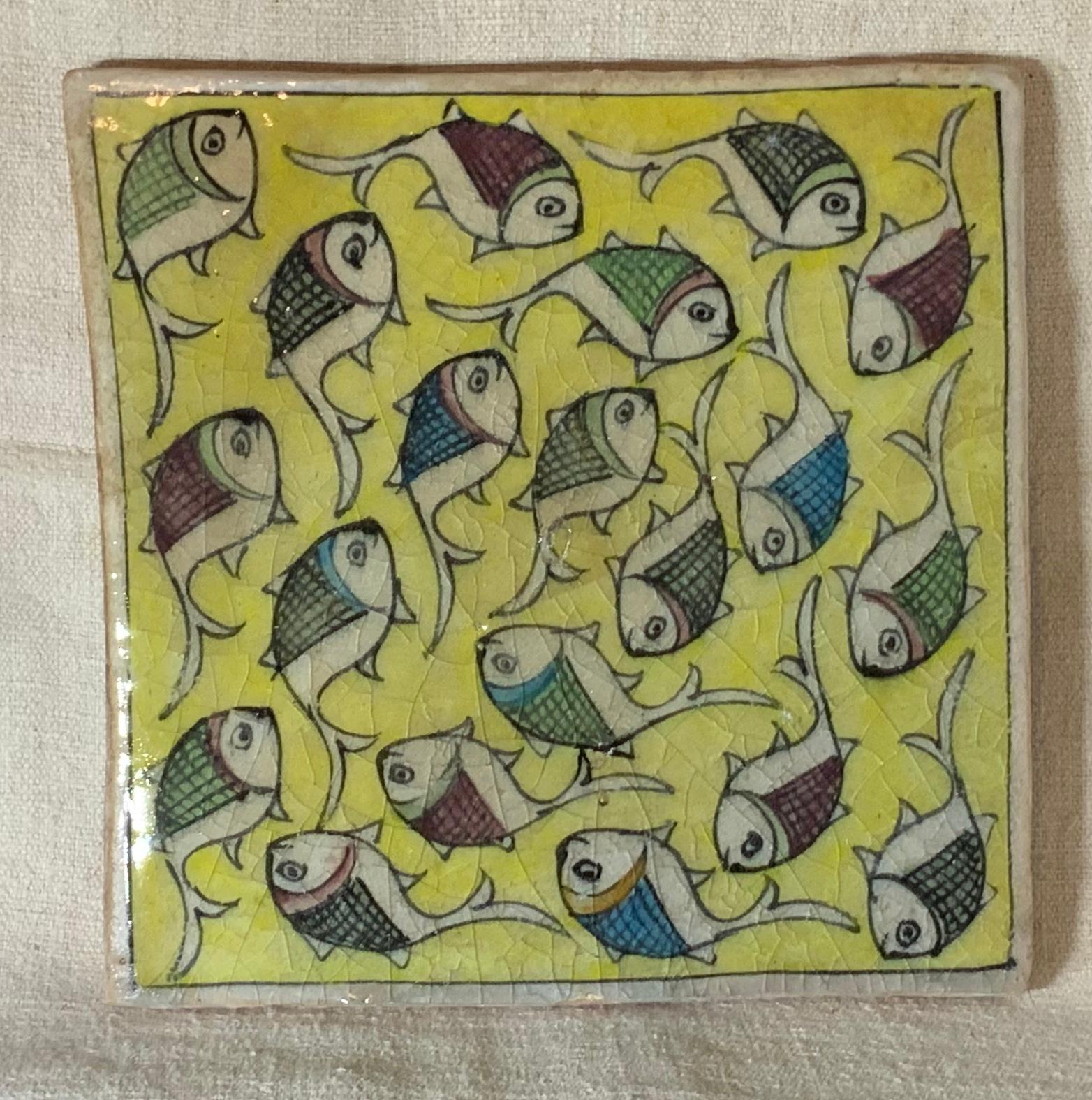 Vintage Ceramic Persian Tile 5