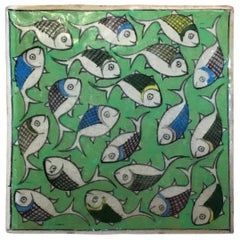 Vintage Ceramic Persian Tile