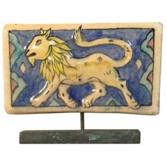Vintage Ceramic Persian Tile