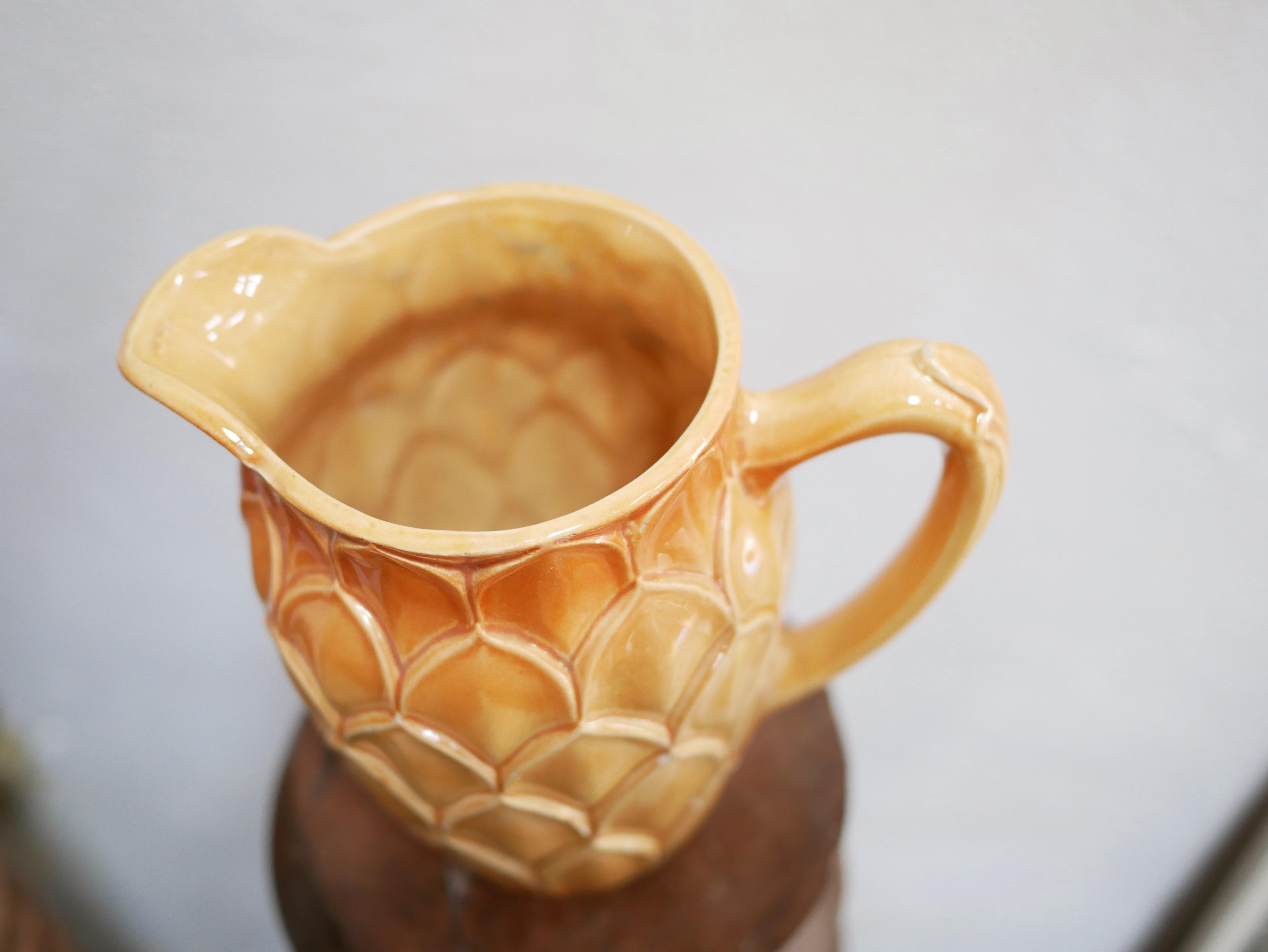 Vintage Ceramic Pitcher by the Saint Clément Factory, France 10