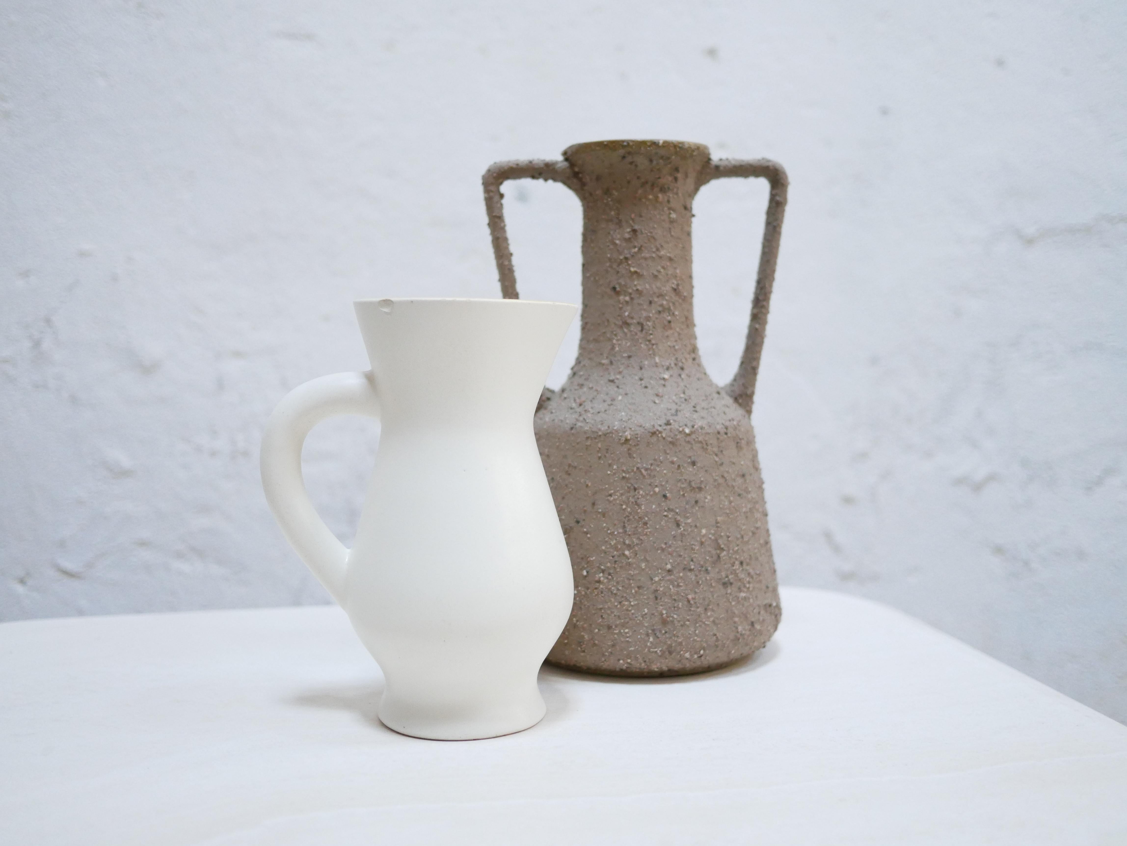 Vintage ceramic pitcher by the Saint Clément France factory For Sale 9