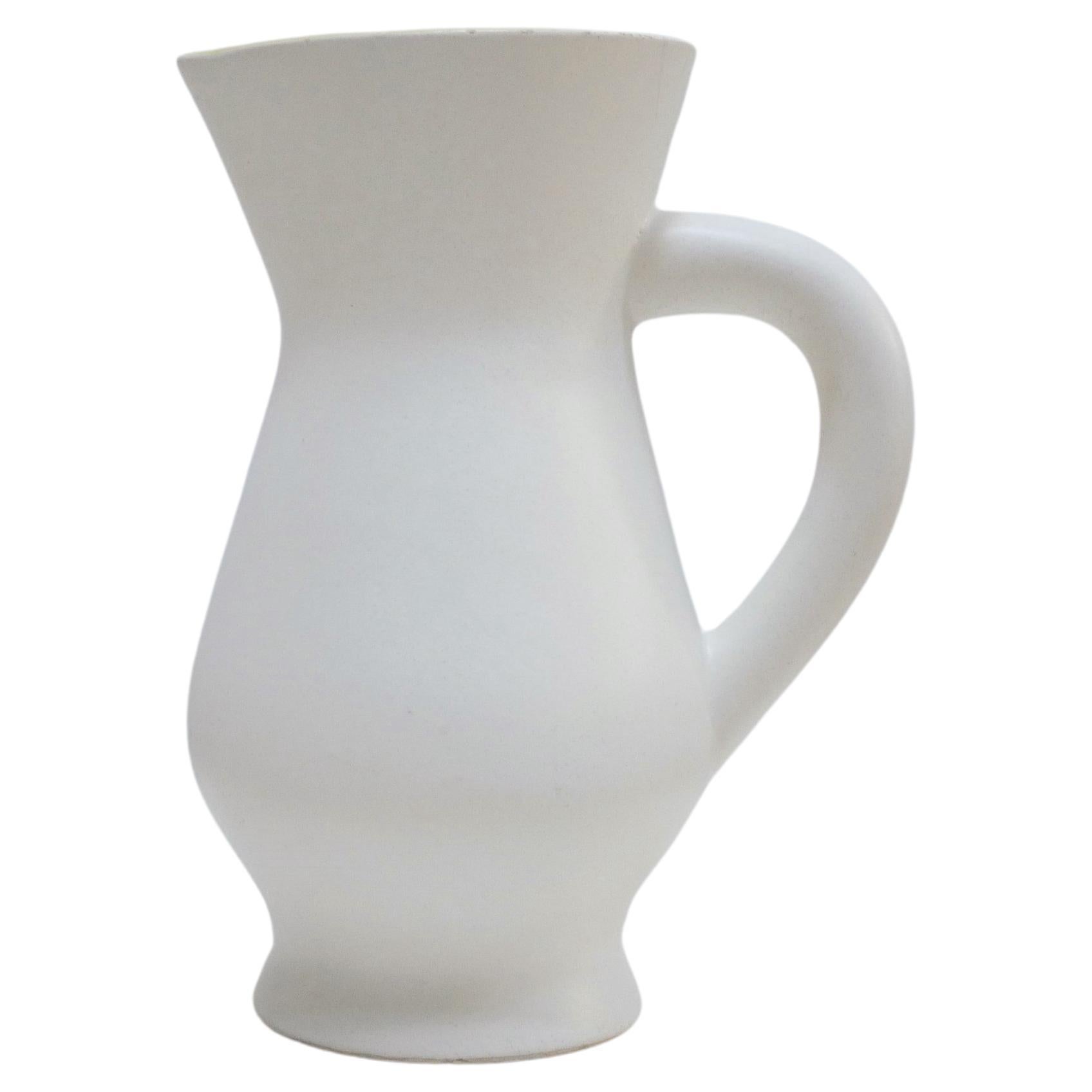 Vintage ceramic pitcher by the Saint Clément France factory For Sale