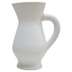 Retro ceramic pitcher by the Saint Clément France factory
